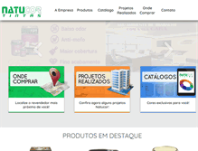 Tablet Screenshot of natucortintas.com.br